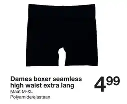 Zeeman Dames boxer seamless high waist extra lang aanbieding