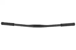 Decathlon Flat Aluminum Stuur 31.8 mm met Handvaten - Zwart aanbieding