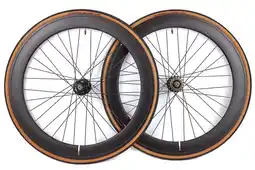 Decathlon 60mm Wielset + Binnenbanden + Banden - Zwart Classic aanbieding
