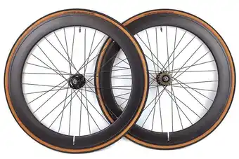 Decathlon 60mm Wielset + Binnenbanden + Banden - Zwart Classic aanbieding