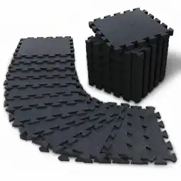 Decathlon Beschermende Vloermat Set – 72 Puzzelmatten en 108 Randstukken – Gymnastiekmat aanbieding