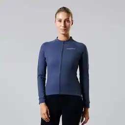 Decathlon Essential Thermofleece Wielershirt dames lange mouw Fietsshirt winter aanbieding