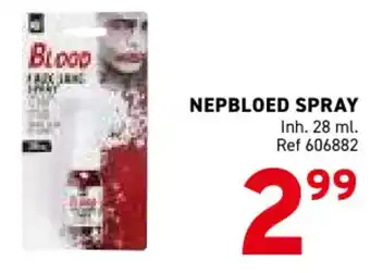 Trafic Nepbloed spray aanbieding