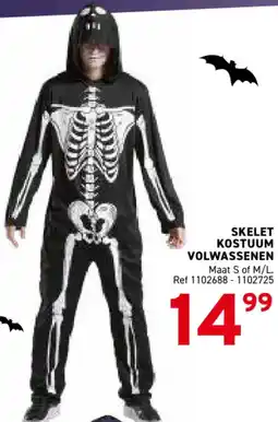 Trafic Skelet kostuum volwassenen aanbieding