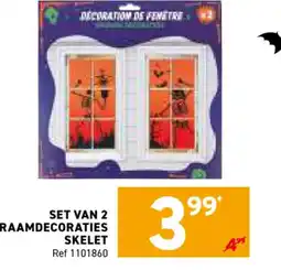 Trafic Set van 2 raamdecoraties skelet aanbieding