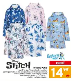 Trafic Statch poncho plaid aanbieding