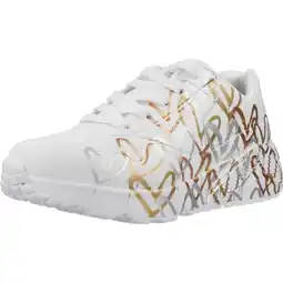 Decathlon Sneakers Skechers Model Uno Lite - Metallic Kleur Wit aanbieding