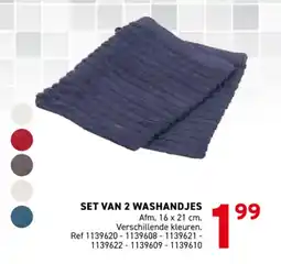 Trafic Set van 2 washandjes aanbieding