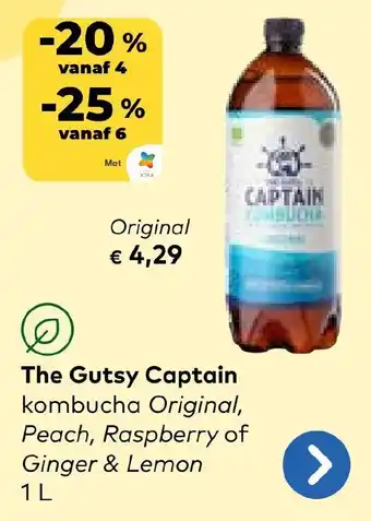 Bio Planet The Gutsy Captain kombucha aanbieding