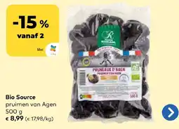 Bio Planet Bio Source pruimen van Agen aanbieding