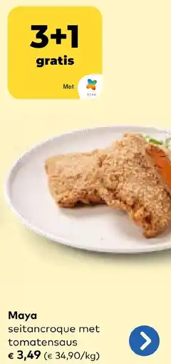 Bio Planet Maya seitancroque met tomatensaus aanbieding
