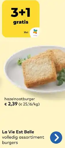 Bio Planet La Vie Est Belle hazelnootburger aanbieding
