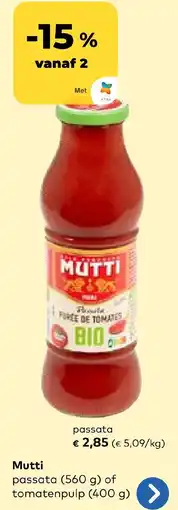 Bio Planet Mutti passata aanbieding