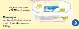 Bio Planet Campagne ongezouten boter aanbieding