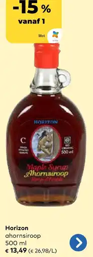 Bio Planet Horizon ahornsiroop aanbieding
