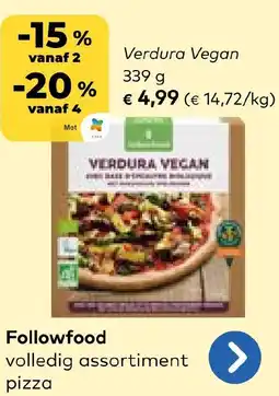 Bio Planet Followfood Verdura Vegan pizza aanbieding