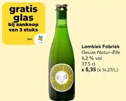 Bio Planet Lambiek Fabriek Geuze Natur-Elle 6,2% vol aanbieding