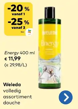 Bio Planet Weleda douche Energy aanbieding