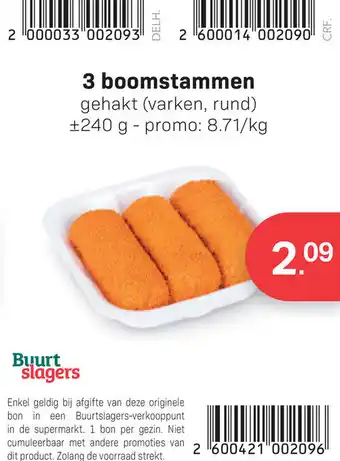 Bon Ap 3 boomstammen aanbieding