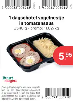 Bon Ap 1 dagschotel vogelnestje in tomatensaus aanbieding