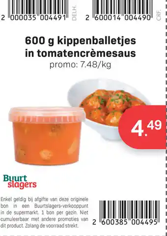 Bon Ap Kippenballetjes in tomatencrèmesaus aanbieding