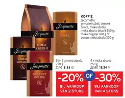 Alvo Jacqmotte koffie aanbieding