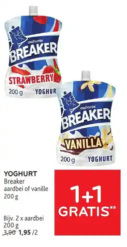 Alvo Breaker yoghurt aardbei of vanille aanbieding
