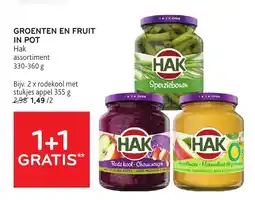 Alvo Hak groenten en fruit in pot aanbieding