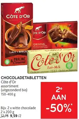 Alvo Côte d'or chocoladetabletten aanbieding