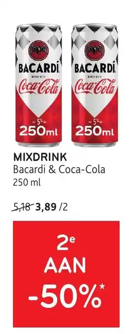 Alvo Bacardi & coca-cola mixdrink aanbieding