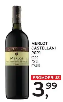 Alvo Merlot castellani 2021 rood aanbieding