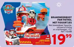 Trafic Brandweerboot paw patrol met figuurtjes aanbieding