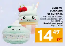 Trafic Knuffel macaron of cupcake aanbieding