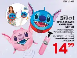 Trafic Opblaasbare knuffelbal stitch aanbieding