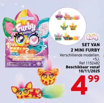 Trafic Set van 2 mini furby aanbieding