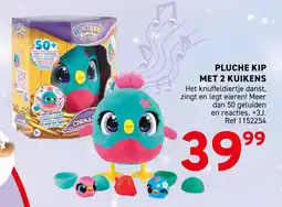 Trafic Pluche kip met 2 kuikens aanbieding