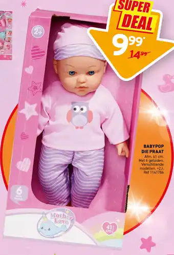 Trafic Babypop die praat aanbieding