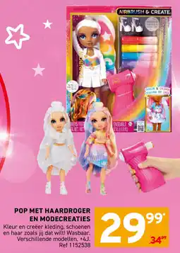 Trafic Pop met haardroger en modecreaties aanbieding