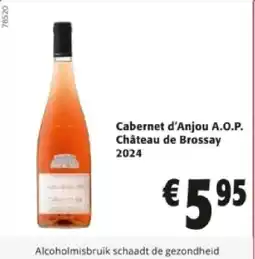 Colruyt Cabernet d'Anjou A.O.P. Château de Brossay 2024 aanbieding