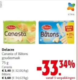 Colruyt Delacre Canasta aanbieding