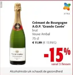 Colruyt Crémant de Bourgogne A.O.P. 'Grande Cuvée aanbieding