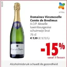 Colruyt Domaines Vinsmoselle Comte de Bredimus aanbieding