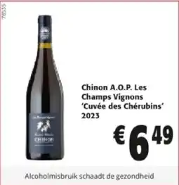 Colruyt Chinon A.O.P. Les Champs Vignons 'Cuvée des Chérubins' 2023 aanbieding