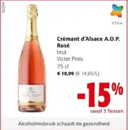 Colruyt Crémant d'Alsace A.O.P. Rosé aanbieding