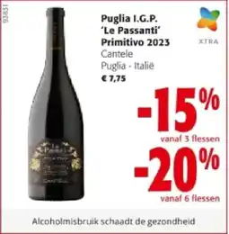 Colruyt Puglia I.G.P. 'Le Passanti' Primitivo 2023 aanbieding