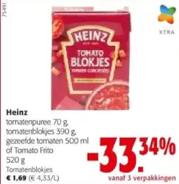 Colruyt Heinz Tomatenblokjes aanbieding