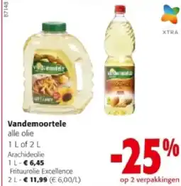 Colruyt Vandemoortele Arachideolie 1 L aanbieding