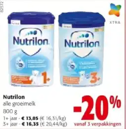 Colruyt Nutrilon 1+ jaar aanbieding