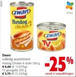 Colruyt Zwan Hotdog Chicken 6 stuks 550 g aanbieding