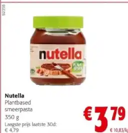Colruyt Nutella Plantbased smeerpasta 350 g aanbieding